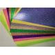 Luxury Gift Wrapping 12x12 Glitter Paper , Colored Glitter Foam Paper