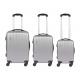 ABS Hardside Travel Luggage Sets Silver