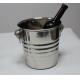 Wholesale stainless steel cheap illuminated champagne / wine / beer ice buckets with scoop