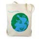 Durable Screen Printing Large Womens Shopping Recycled Cotton Bags for Spring