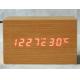 Digital Jumbo LED Wood Clock Vintage Table Wooden Alarm Clock
