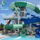 Factory Customized Outdoor Water Sport Commercial Aqua Theme Park Equipment Resort Place  Fiberglass Spiral Water Slide