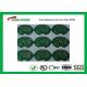 2 Layer Lead Free HASL Custom Printed Circuit Board PCB Material FR4 1.6MM Green