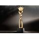 32cm Height Polyresin Trophy With Crown On The Top Custom Size & Color Available