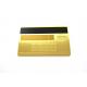 Custom 0.8mm Metal Bank Card With SLE4442 Contact Chip Magnetic Stripe