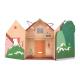 Romantic Paper Gift Packaging Box / Cardboard House Shaped Gift Box