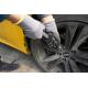 Silicone Free Grey Nylon Spandex Knit Automotive Industrial Work Nitrile Gloves