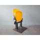 Gas Assisted Plastic Stadium Chair With Floor Mounted Brackets