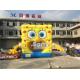Removable Theme Kids Jumper Playground Inflatable Spongebob Jumping Bouncer For Party Rental