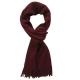 Stripes Cashmere Knit Scarves For Women , Chunky Winter Scarf With Strings