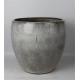 Round Grey Ceramic Outdoor Plant Pots 16'' 20'' 25''