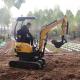 JG Excavators Machine Automation Hydraulic Mini Small Micro Crawler 1.8 Ton Bagger Digger Mini Excavator 1 2 3 Ton