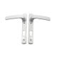 OEM Smooth Aluminum Window Door Lock With Handle Anodized Finish White color
