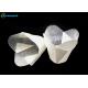 Eco Friendly White Lotus Paper Cups , Touched Smoothly Tulip Cupcake Holders