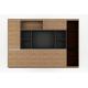 3.6m Wooden Storage Office Bookcase Cabinet Swing Door DIOUS