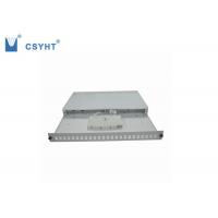 Rack mounted slidable fiber optic terminal box 24fo odf 19inch 1U