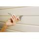 White Durable Slat Wall Panels / Wood Plastic Wall Panels For Garage