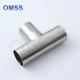 3A SMS SS304 Stainless Steel Sanitary Pipe Fittings Weld Equal Tee 7www In Building