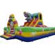 Double Stitching Inflatable Obstacle Courses Elephant Bounce House