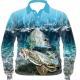 Printed Waterproof Fishing Jersey Design , Durable Fishing Tournament Shirts Custom