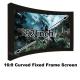 Movie Cinema 16:9 Front Projection Screen 92inch Arc Fixed Frame Projector Screens