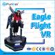 Black Eagle Flight Simulator With Shooting Guns / 220V 360 Degree View Interactive 9D VR Cinema