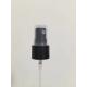 Black Fine Mist Sprayer With Clear Cap For Hand Sanitizer 18/410 20/410