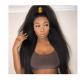 No Synthetic Kinky Straight Indian Remy Human Hair Extensions For Black Ladies