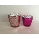 Pink Decorative Candle Glass Cups Colored Votive Holders Romantic Wedding