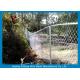 Hot Dipped Galvanized Chain Link Fencing , Chain Link Wire Fence For Park