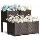 Customizable Plastic Elevated Garden Planter Raised Flower Beds Plastic Not Coated