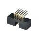 One Row Box Header Connector Right Angle Type PCB Board Gold Flash