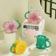 Chinese style large capacity plum, orchid, bamboo and chrysanthemum milk coffee mugs custom, suitable for office and hom