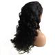 Small/Large/Average Size Natural Curly Virgin Brazilian Human Hair Full Lace Wigs