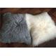 sheepskin curly wool pillow case mongolian wool pillow cover lambskin pillow