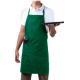 Commercial Full Length Bib Apron For Cooking Polyester Cotton Fabric Material