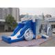 Outdoor frozen carriage inflatable bouncy castles with slide for children