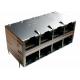 MJ-24N2EEAO-H14N	Stacked 2x4 Rj45 8P8C LAN-Übertrager LAN 10/100BaseT