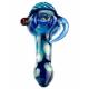 Borosilicate Glass Spoon Pipes / Colored Glass Bubbler Water Pipes