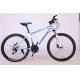 Hot sale OEM 21 speed double wall rim white hi ten steel mountain bike with suspension