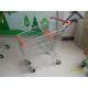 Low Tray Low Carbon Steel Wire Shopping Carts With Wheels 871x525x977mm