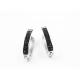 Custom Diamond Huggie Hoop Earrings , Stainless Steel U Shaped Earrings