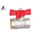 F X F Chrome Ball Valve Butterfly Handle 15mm T Handle