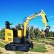 Orchard Digging Trenches Construction 1 Ton Micro Crawler Excavator