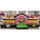 Inflatable Candy Fun City Children Playground With Small Slide / Blow Up Trampoline
