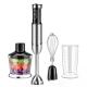 Black Stick Hand Blender With Potato Masher Chopper Measuing Cup