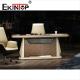 Industrial Travertine Boardroom Conference Table For Office SGS Certified