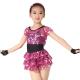 Children Girls Dance Outfit Sequin Jazz Dance Clothes Sleeveless With Tank Top Tiers Skirt Black Leotard