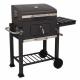 Portable Household Coarse Charcoal BBQ Grill with Foldable Picnic Shelf and Cooking Grid