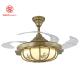 CCC Transparent Balde 3500K Modern Invisible Ceiling Fan / Quiet Ceiling Fan With Light